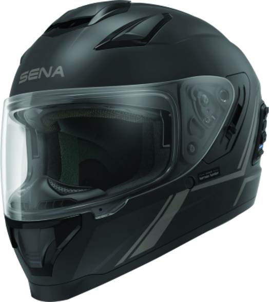 Sena Technologies Stryker Bluetooth Helmet w/ Mesh Intercom Matte Black - Large STRYKER-MB00L1