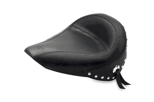 Mustang 84-06 Harley Standard Rear Tire Standard Touring Solo Seat w/Studs - Black 75084