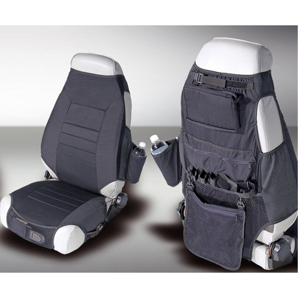 Rugged Ridge Fabric Seat Protectors Black 76-06 Jeep CJ / Jeep Wrangler 13235.01