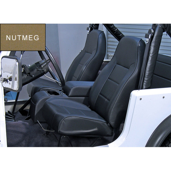 Rugged Ridge High-Back Front Seat Non-Recline Nutmeg 76-02 CJ&Wra 13401.07