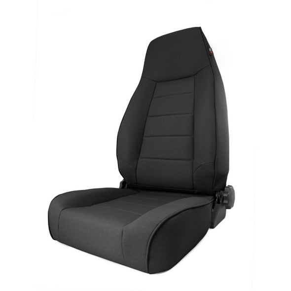 Rugged Ridge High-Back Front Seat Reclinable Black Denim 97-06TJ 13412.15