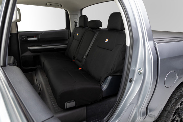 Covercraft 19-22 Ford F250 Carhartt Super Dux PrecisionFit Custom Second Row Seat Covers - Black GTF4127COBK