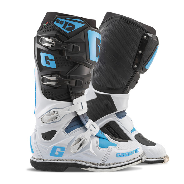 Gaerne SG12 Limited Edition Boot Black/White/Carolina Blue - Size 11 2174-103-11