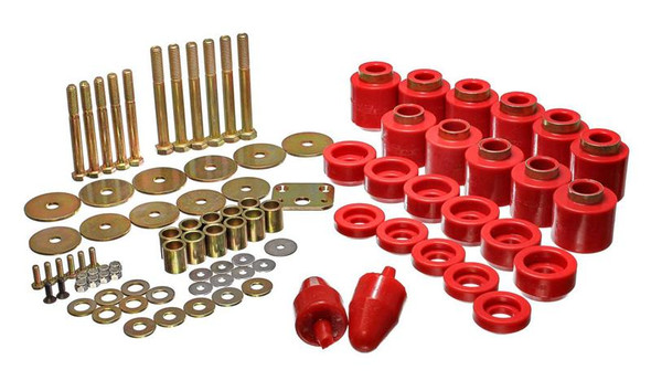 Energy Suspension 1in Body Lift Kit - Red 2.4108R Energy Suspension 1in Body Lift Kit - Red 2.4108R