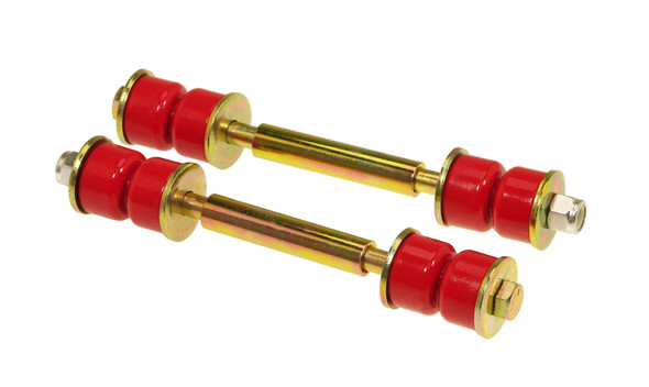 Prothane Universal End Link Set - 4 1/2in Mounting Length - Red 19-409