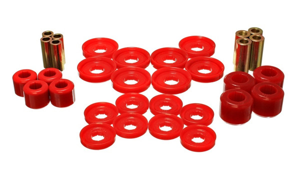 Energy Suspension 03-09 Dodge RAM 1500/2500/3500 Pickup Red Front End Control Arm Bushing Set 5.3142R