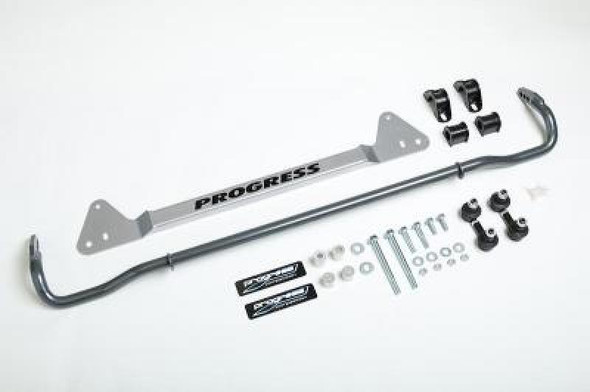Progress Tech 92-95 Honda Civic Rear Sway Bar (22mm - Adjustable) Incl Bar Brace and Adj End Links 62.104