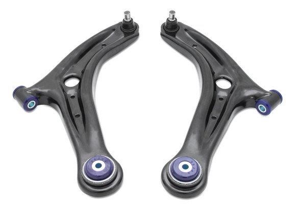 SuperPro 14-19 Ford Fiesta ST Front Lower Control Arm Set w/ Preinstalled SuperPro Bushings TRC1046
