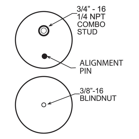 Firestone Ride-Rite Replacement Bellow 224CZ (For Kit PN 2596 / 2299 / 2597 / 2550) (W217606401) 6401