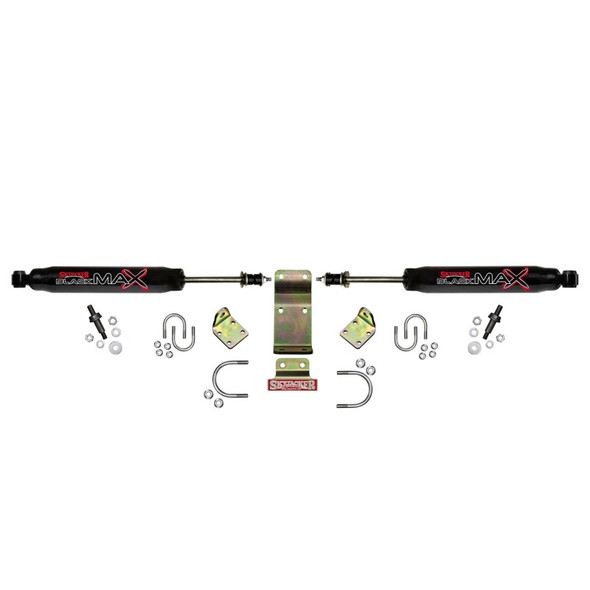 Skyjacker 2018 Jeep Wrangler JL - Black Dual Steering Damper Kit 8208