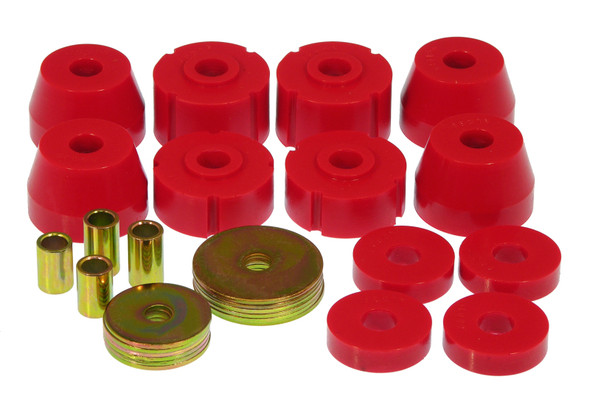 Prothane 72-85 Dodge Truck Body Mounts - Red 4-102