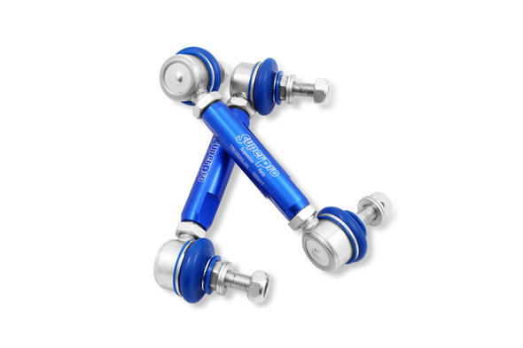 SuperPro 2014 Mazda 3 i SV Rear HD Adjustable End Link Set (10mm Studs 140mm-185mm Length) TRC1085