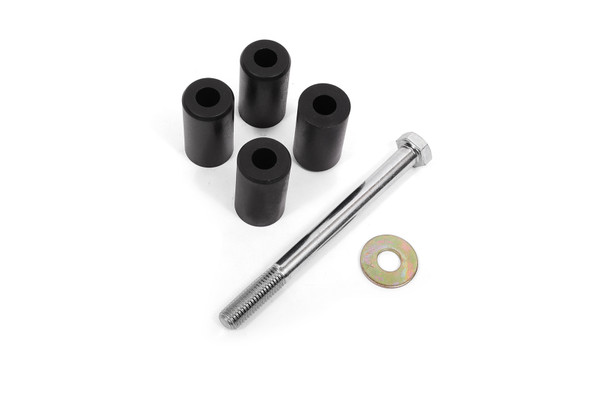 BMR 15-18 Ford Mustang S550 Rear Cradle Bushing Kit w/ Centering Sleeves- Black SCB766