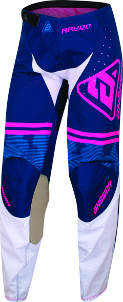 Answer 23 Arkon Trials Pant Blue/White/Magenta Womens - 4 Regular 447408