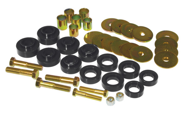 Prothane 67-81 Chevy Camaro Body Mount Kit w/ Hardware - Black 7-139-BL