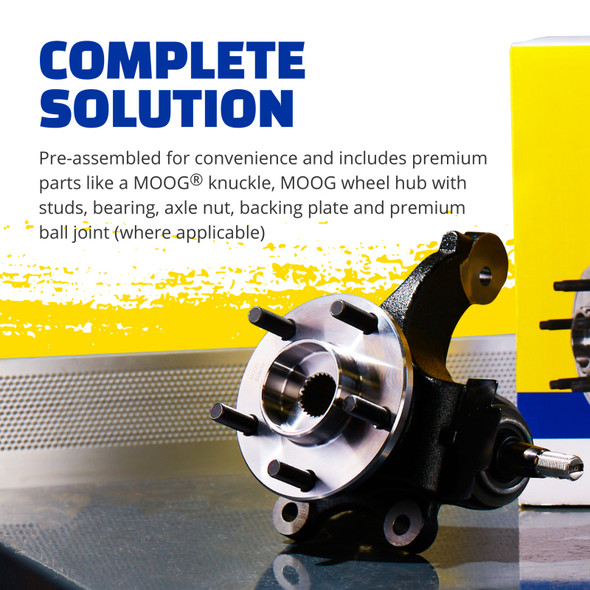 MOOG 03-08 Toyota Corolla Front Left Complete Knuckle Assembly LK029