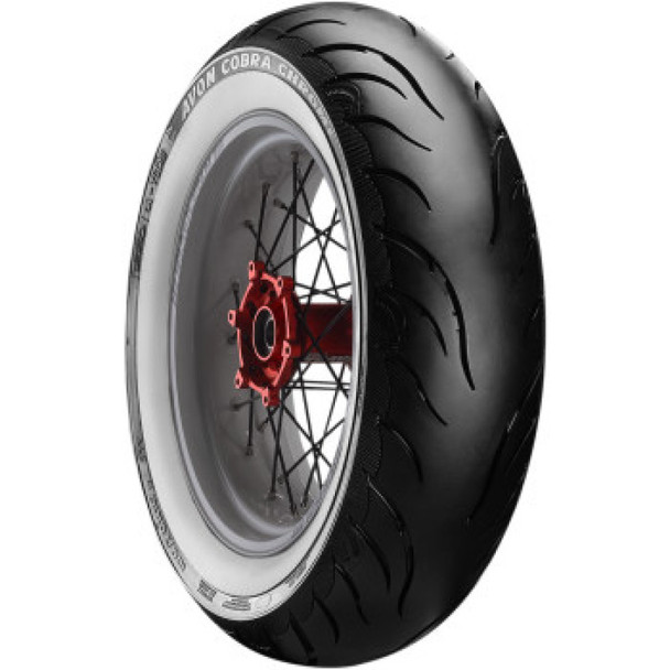 Avon Cobra Chrome AV92 White Sidewall Rear Tire - MT90B16 74H 638164