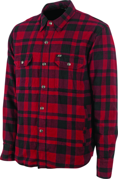 Speed and Strength Black 9 2.0 Moto Shirt Red - 3XL 892271