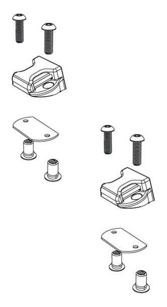 BAK BAKFlip Top Side Buckle End Clips Qty 2 (w/ Hardware) PARTS-356A0002