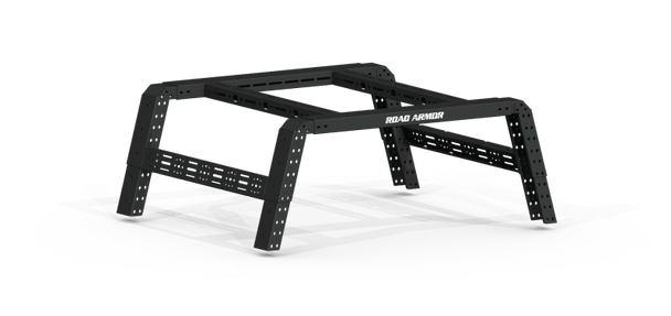 Road Armor Universal 5-1/2-6ft Full-Size Beds TRECK Adj Bed Rack - Tex Blk (w/o Brackets) 600BRS59B