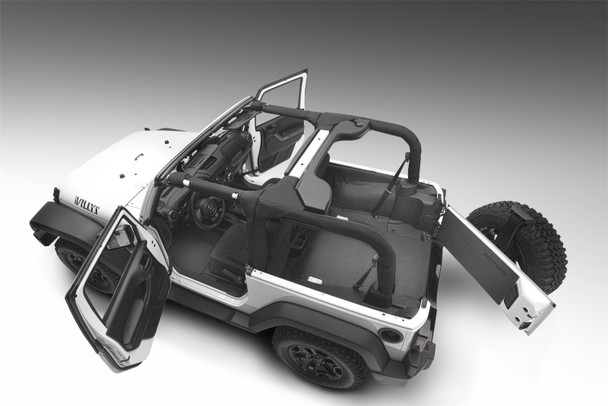 BedRug 11-16 Jeep JK 2Dr Rear 5pc BedTred Cargo Kit (Incl Tailgate & Tub Liner) BTJK11R2