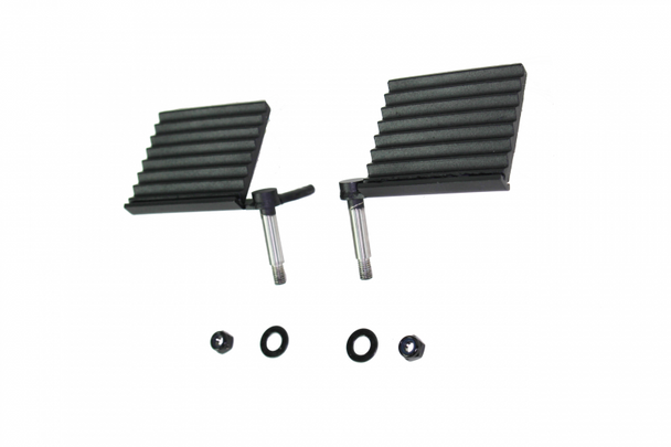 Fishbone Offroad 76-06 Jeep CJ YJ TJ Wrangler Foot Peg Set Gloss - Black FB21078