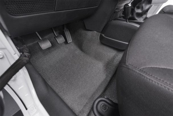 BedRug 07-16 Jeep JK Unlimited 4Dr Front 4pc BedTred Floor Kit (Incl Heat Shields) BTJK07F4