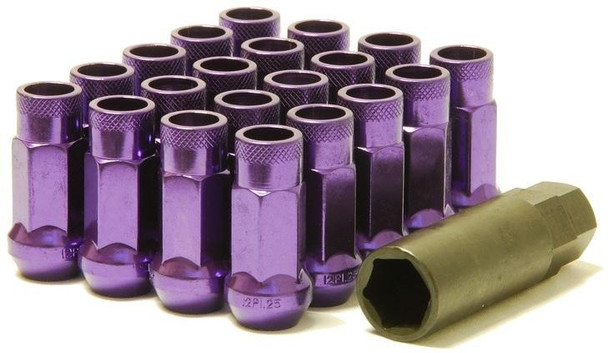 Wheel Mate Muteki SR48 Open End Lug Nuts - Purple 12x1.25 48mm 32905L