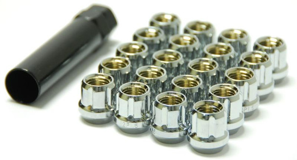 Wheel Mate Muteki Open End Lug Nuts - Chrome 12x1.25 31885C