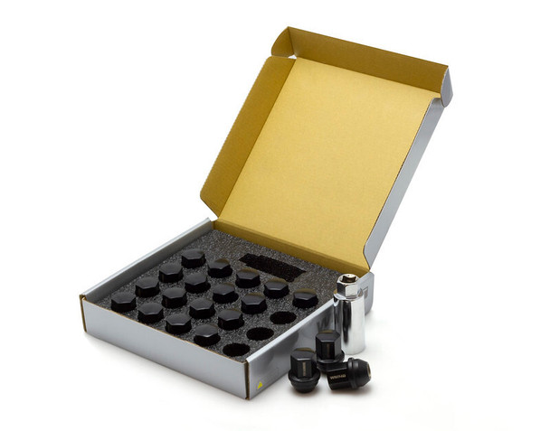 Wheel Mate WM14T Closed End Lug Nuts - QTY 20/Black WM14TB20