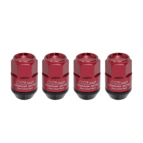 Project Kics Leggdura Racing Shell Type Lug Nut 35Mm Closed-End Look 16 Pcs + 4 Locks 12X1.25 Red WCL3513R