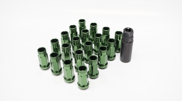 Wheel Mate 12x1.50 48mm Muteki SR48 Dark Green Open End Lug Nuts 32906DG