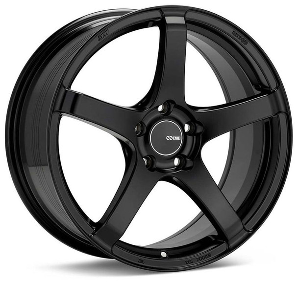 Enkei Kojin 18x9.5 45mm Offset 5x100 Bolt Pattern 72.6mm Bore Dia Matte Black Wheel 476-895-8045BK