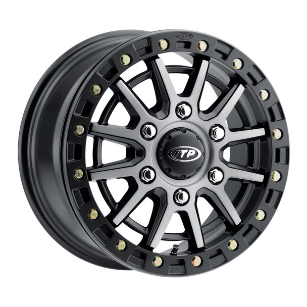 ITP SD10 Beadlock 16x7 / 6/5.5 BP / 78.9mm Offset Grey w/ Black Ring Wheel 1622626720B