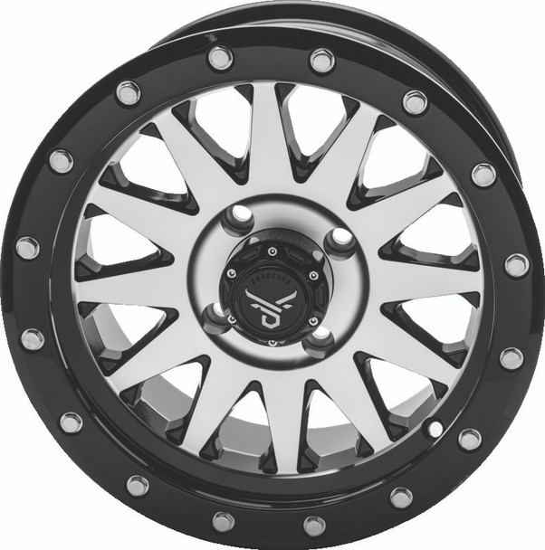 QuadBoss Wagon 14X7 - 5+2 - 4/110 - Black Machined 608556