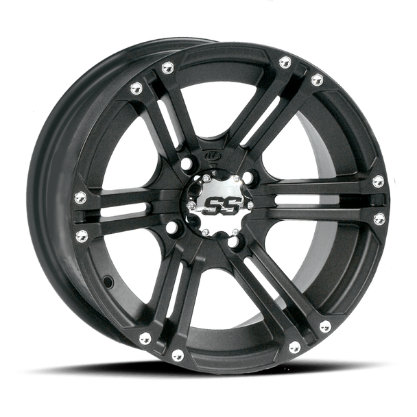 ITP SS 212 12x7 / 4x110 BP / 2+5 Offset Black Wheel 1228365536B