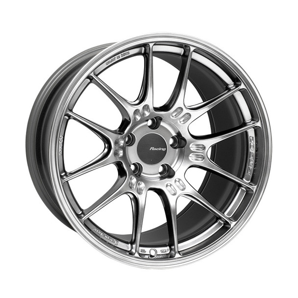 Enkei GTC02 18x10.5 5x114.3 15mm Offset 75mm Bore Hyper Silver Wheel 534-8105-6515HS
