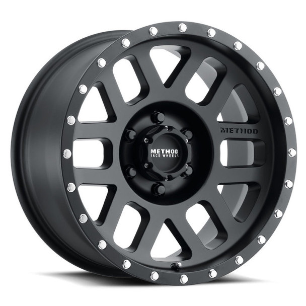Method MR306 Mesh 17x8.5 0mm Offset 6x135 94mm CB Matte Black Wheel MR30678516500