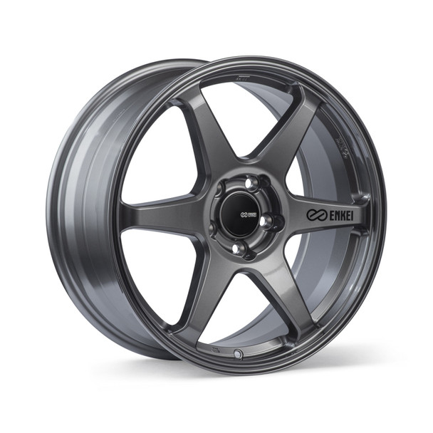 Enkei T6R 18x9.5 38mm Offset 5x114.3 Bolt Pattern 72.6 Bore Matte Gunmetal Wheel 539-895-6538GM