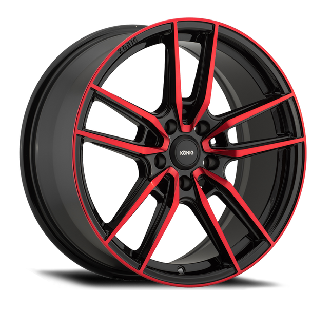 Konig Myth 18x8 5x112 ET43 Gloss Black w/ Red Tinted Clearcoat MY8851243R