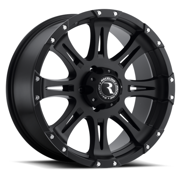 Raceline 981 Raptor 17x9in / 6x139.7 BP / 0mm Offset / 106.1mm Bore - Satin Black Wheel 981-79060
