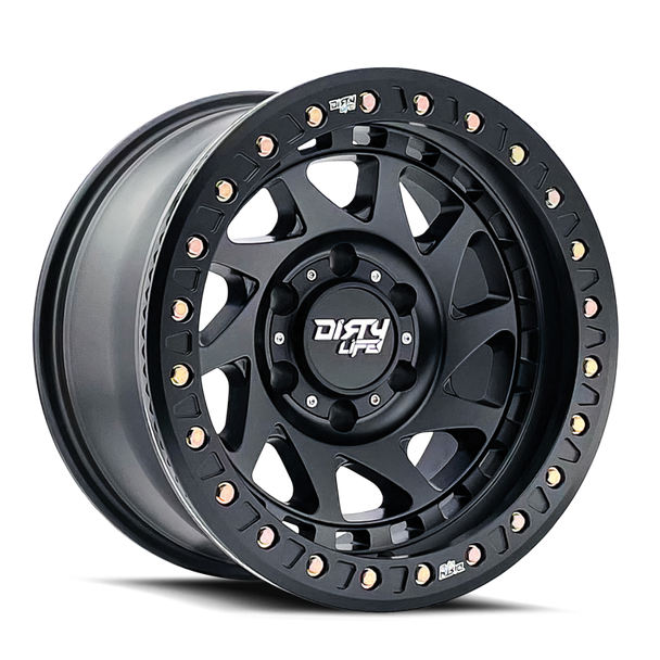 Dirty Life 9313 Enigma Race 17x9 / 5x127 BP / -12mm Offset / 78.1mm Hub Matte Black Wheel 9313-7973MB12