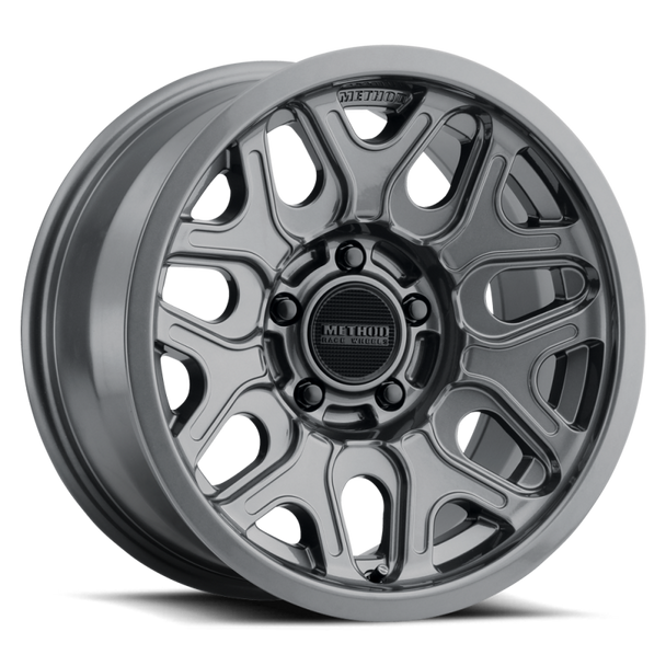 Method MR322 / 18x9 / 8x6.5 BP / 18ET / 5.68in BS / 130.81mm CB - Gloss Titanium Wheel MR32289080818