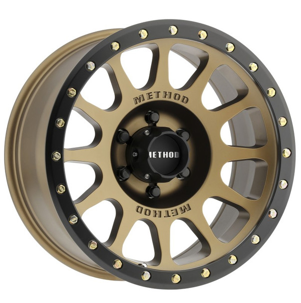 Method MR305 NV 18x9 0mm Offset 6x5.5 108mm CB Method Bronze/Black Street Loc Wheel MR30589060900