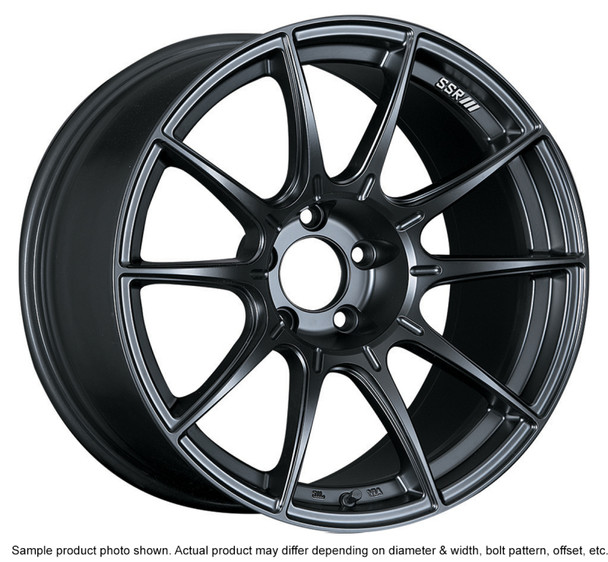 SSR GTX01 18x10.5 5x114.3 22mm Offset Flat Black Wheel G35 / 350z / 370z XA18105+2205GMB