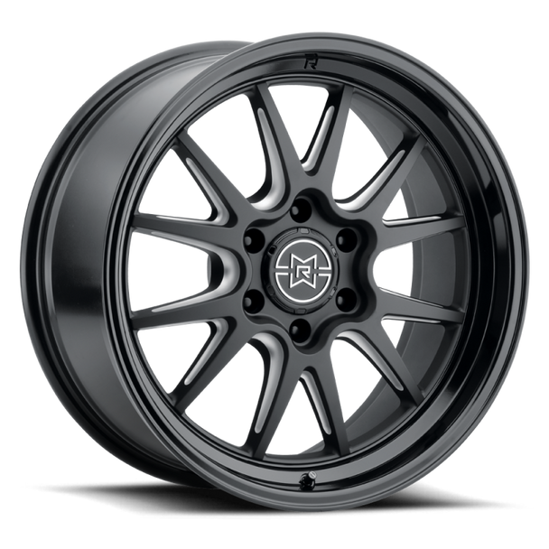 Method Raised MR802 20x10 / 8x180 BP / -18mm Offset / 124.1mm Bore - Double Black Milled Wheel MR80221088518N