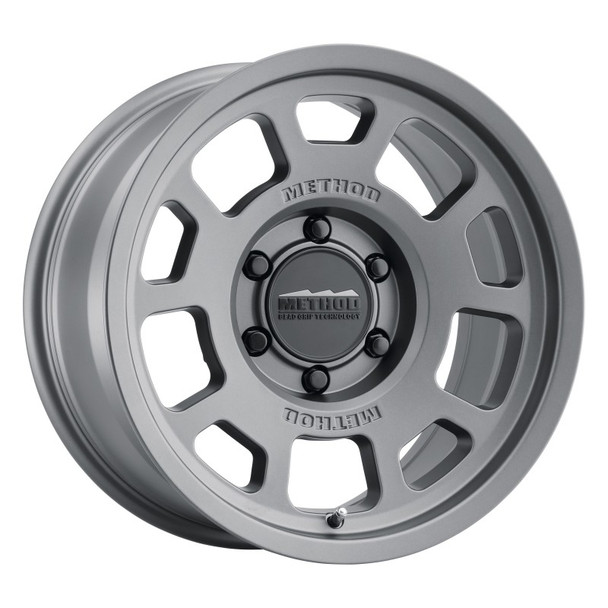 Method MR705 17x8.5 0mm Offset 6x5.5 106.25mm CB Titanium Wheel MR70578560800