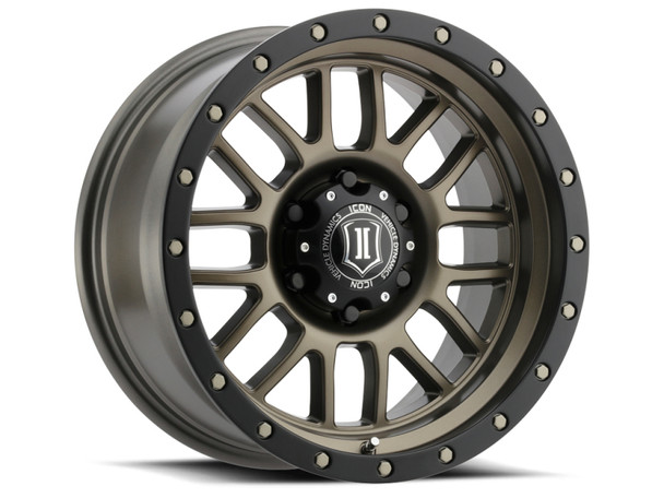 ICON Alpha 17x8.5 6x5.5 0mm Offset 4.75in BS 106.1mm Bore Bronze Wheel 1217858347BR