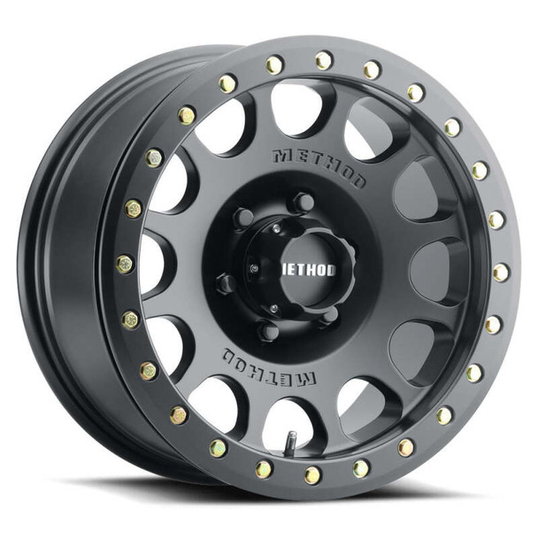 Method MR105 V3 Beadlock 17x9 -38mm Offset 8x6.5 130.81mm CB Matte Black Wheel w/ BH-H24125 MR10579080538B