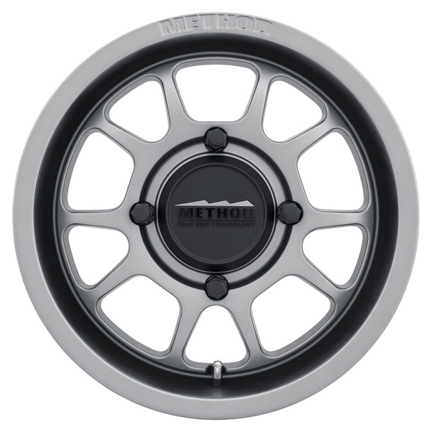 Method MR409 Bead Grip 15x10 / 5+5/0mm Offset / 4x136 / 106.25mm CB Steel Grey Wheel MR40951047455